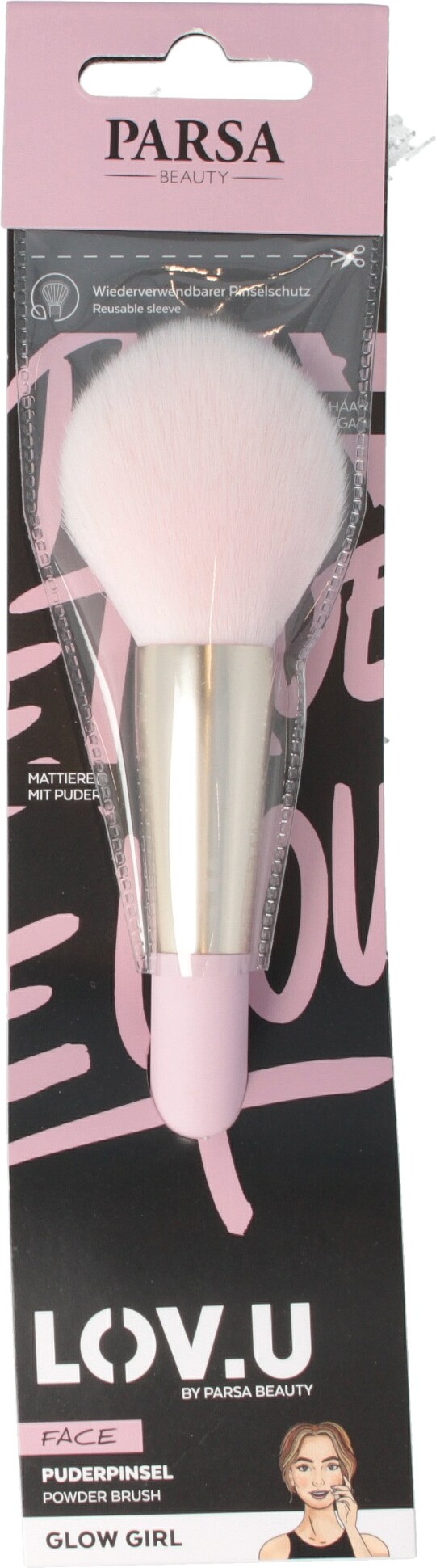 Makeup Børste - Pudder - Pink - Lovu - Parsa Beauty