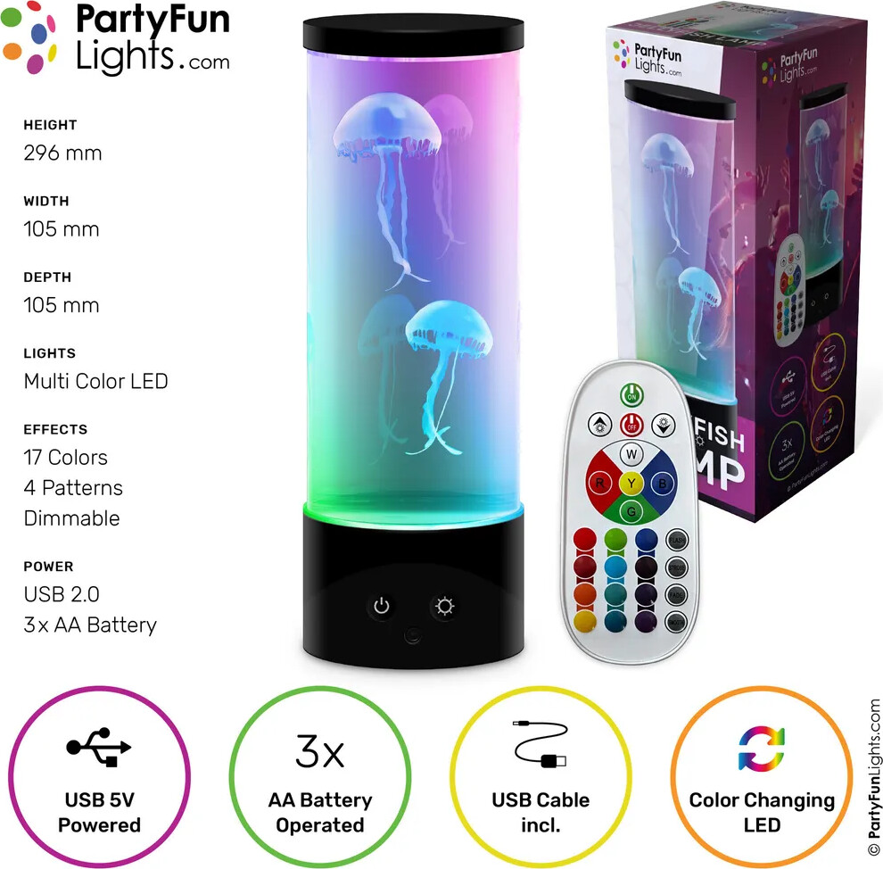 Party Fun Lights - Gople Lampe Med Fjernbetjening