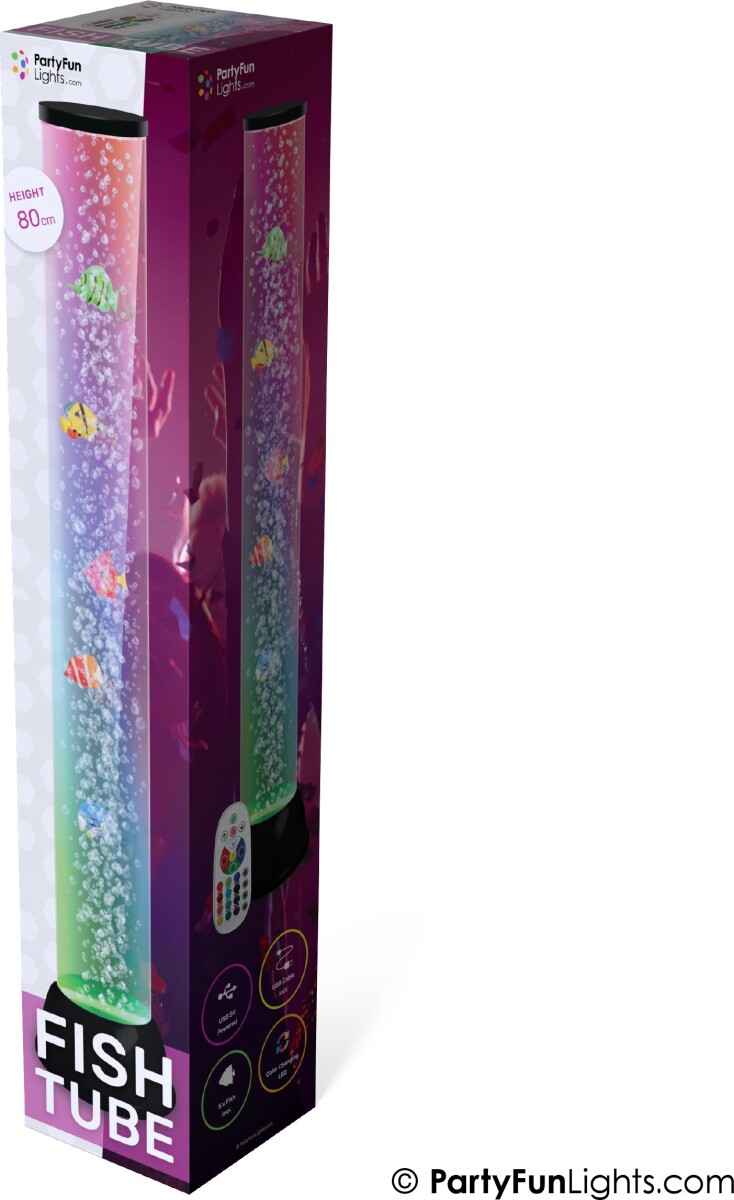 Partyfunlight - Xxl Fish Tube Lamp H 80Cm 605405