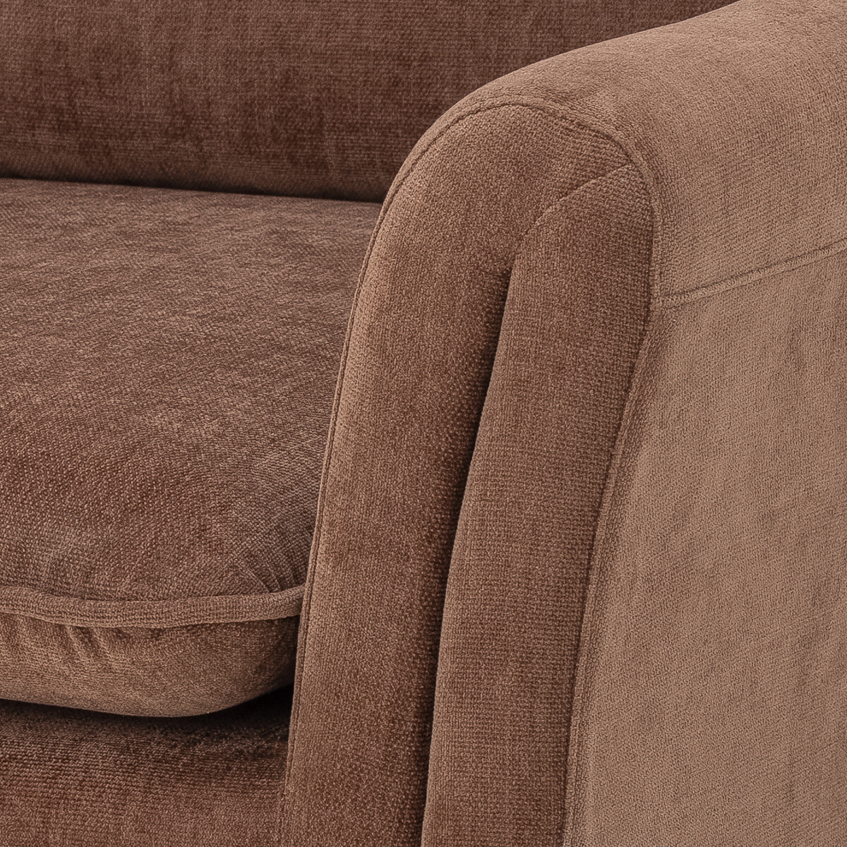 Bloomingville - Paseo Loungestol - Brun - Polyester Stof