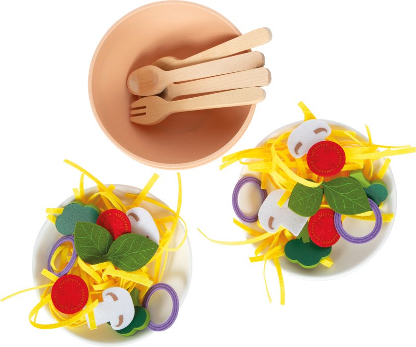Small Foot - Pasta Legemad Sæt - Træ Og Filt