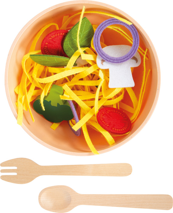 Small Foot - Pasta Legemad Sæt - Træ Og Filt