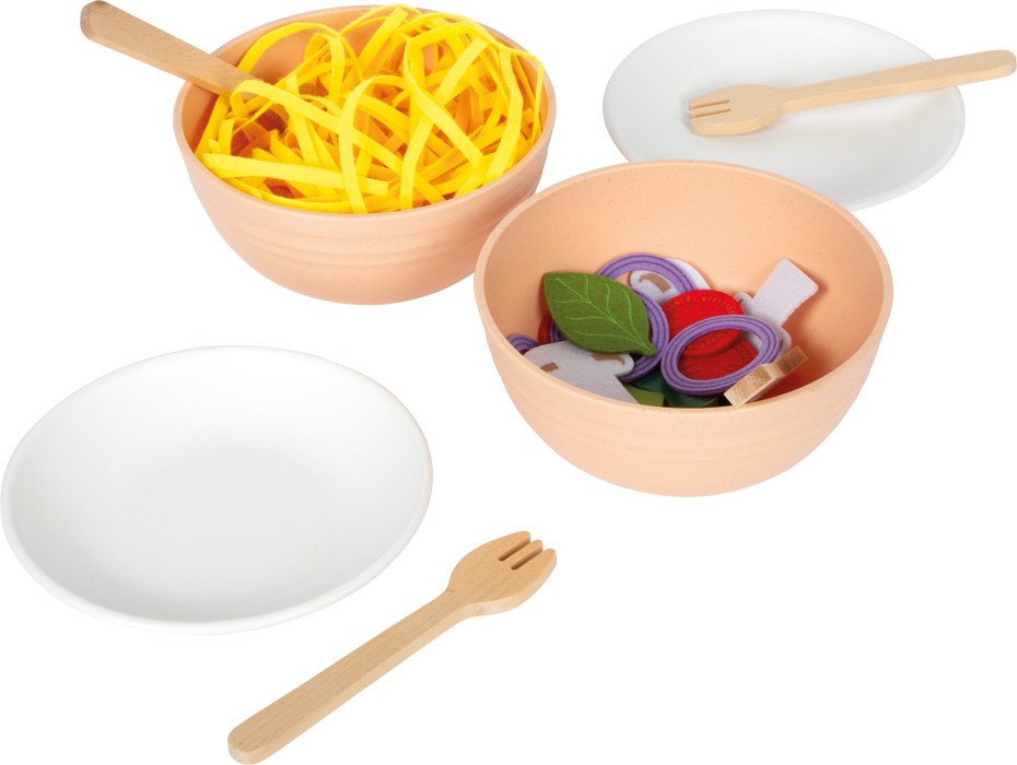 Small Foot - Pasta Legemad Sæt - Træ Og Filt