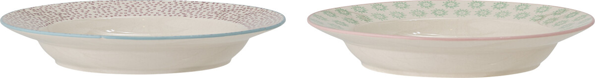 Bloomingville - Patrizia Pastatallerken - Grøn - Stentøj - 2 Stk