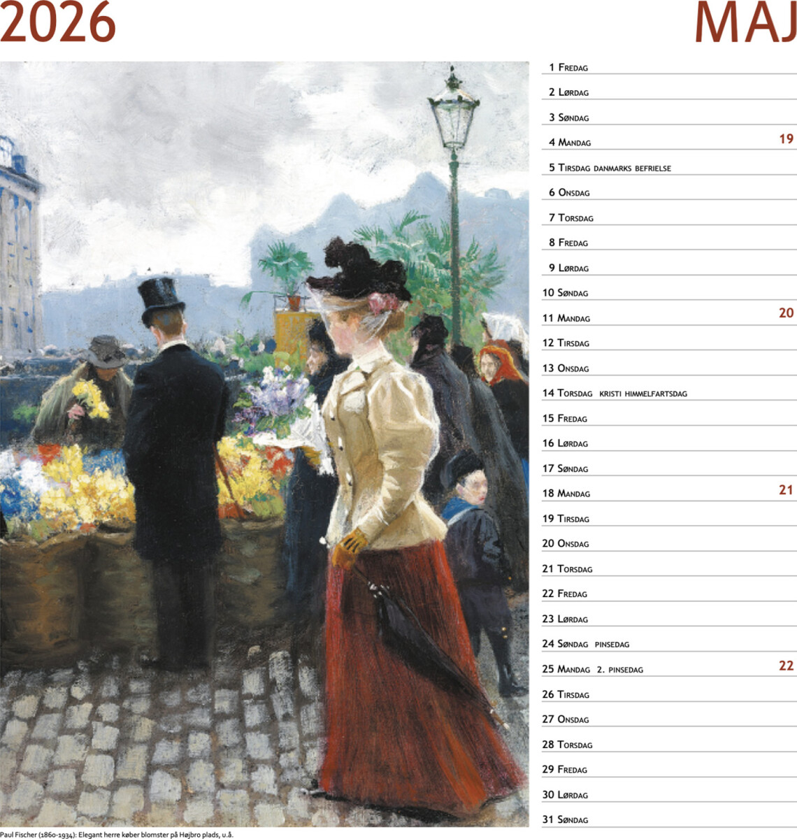 Paul Fischer Kalender 2026