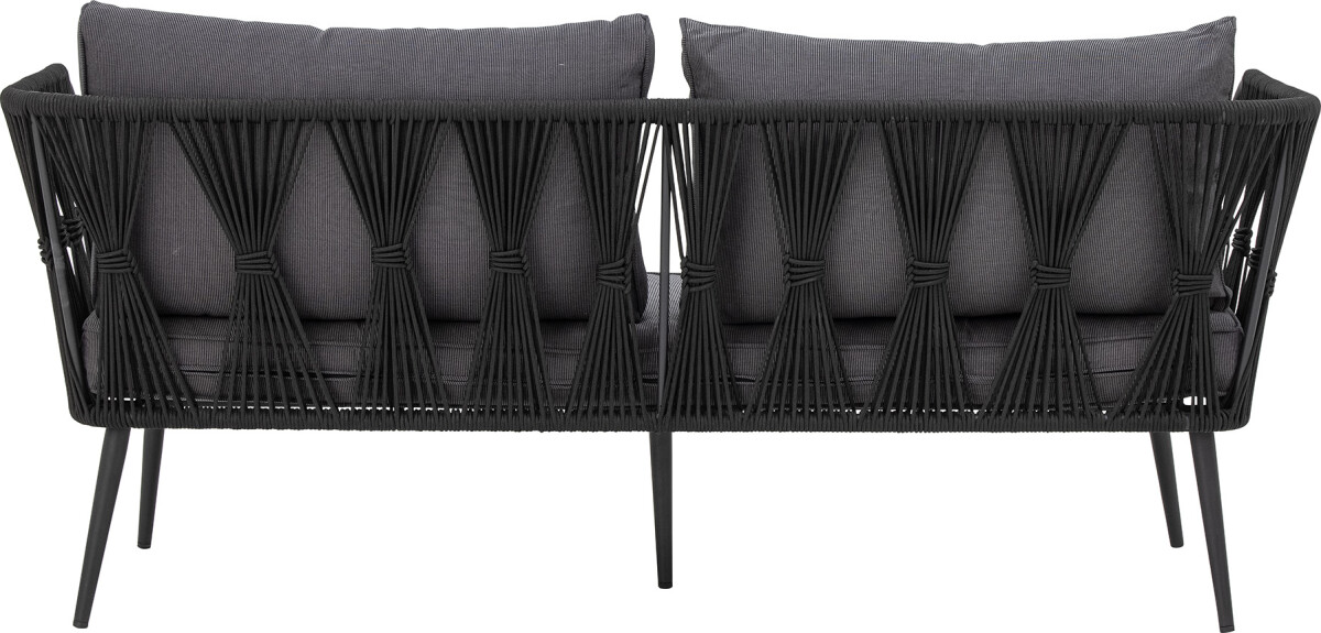 Bloomingville - Pavone Sofa - Sort - Metal - Havesofa - Flet