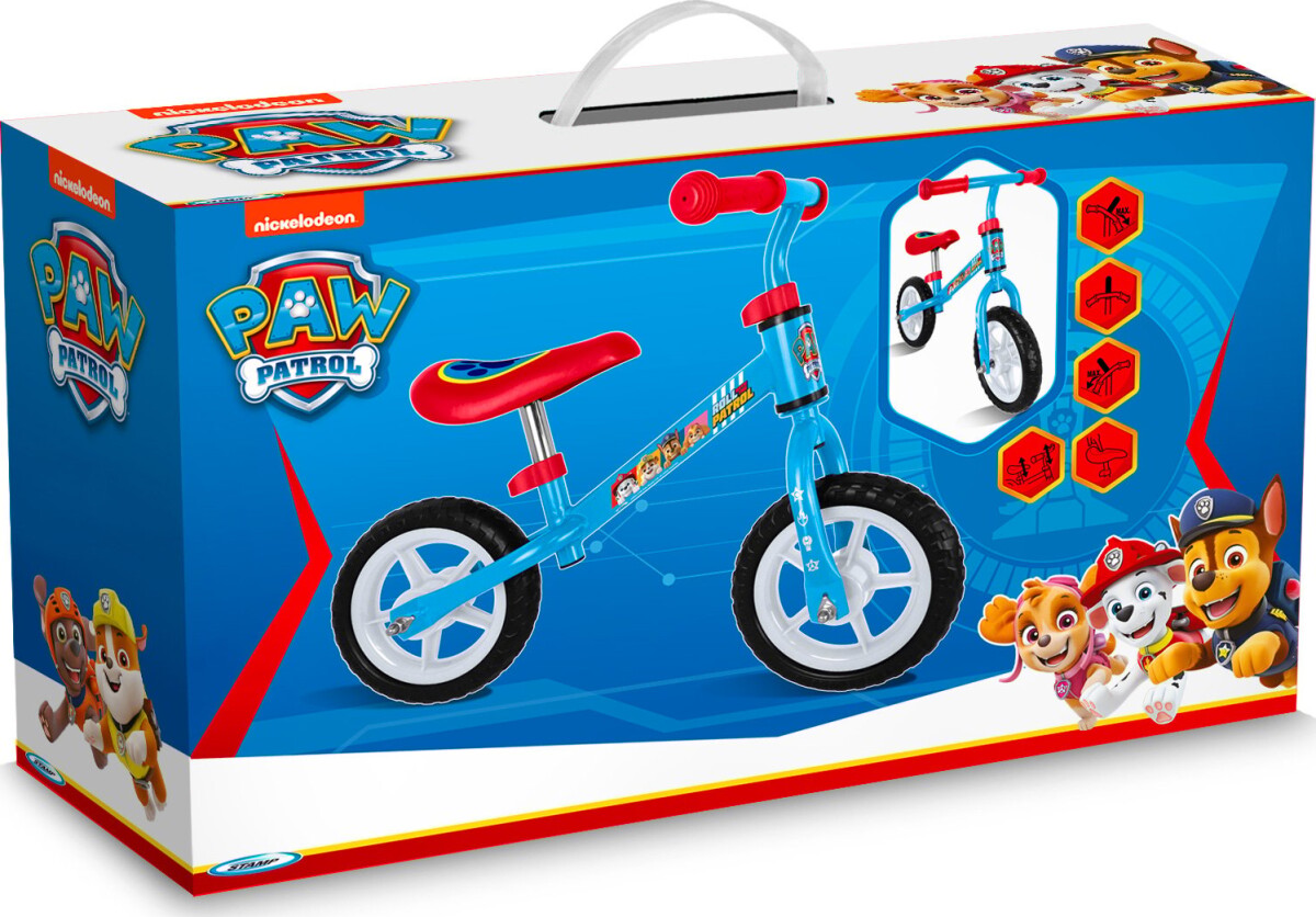 Paw Patrol - Løbecykel Med 2 Hjul - 10 - Blå Og Rød