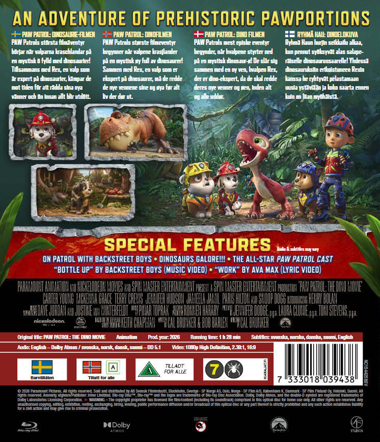 Paw Patrol 3 Dino Filmen