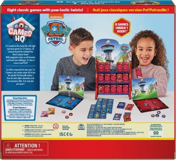 Paw Patrol - 8-I-1 Brætspil Til Børn