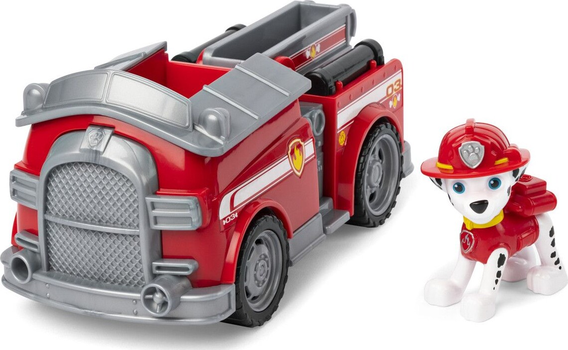 Paw Patrol - Marshall Brandbil Basic Køretøj Med Figur