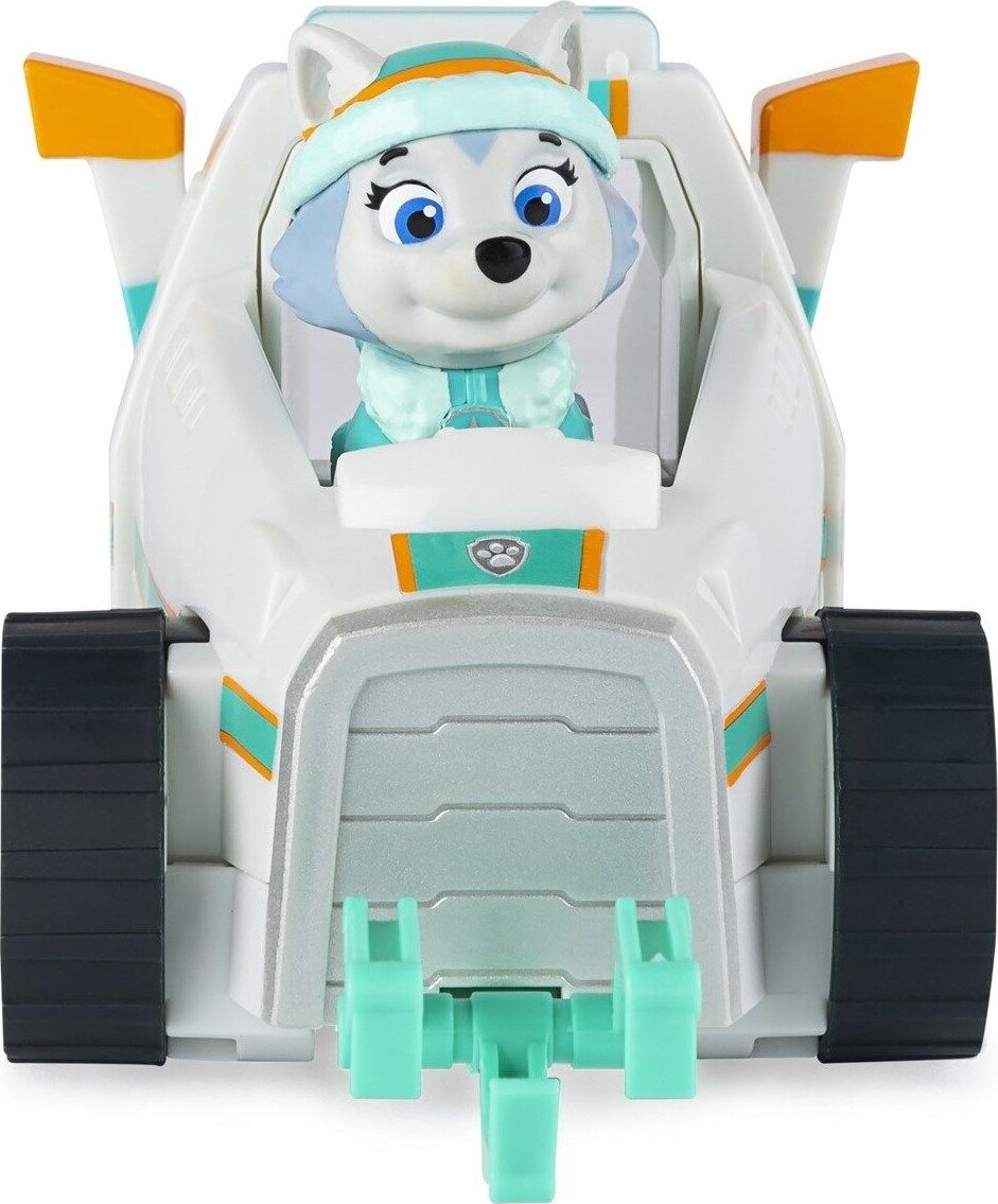 Paw Patrol - Everest Figur Og Basic Køretøj - Snow Plow