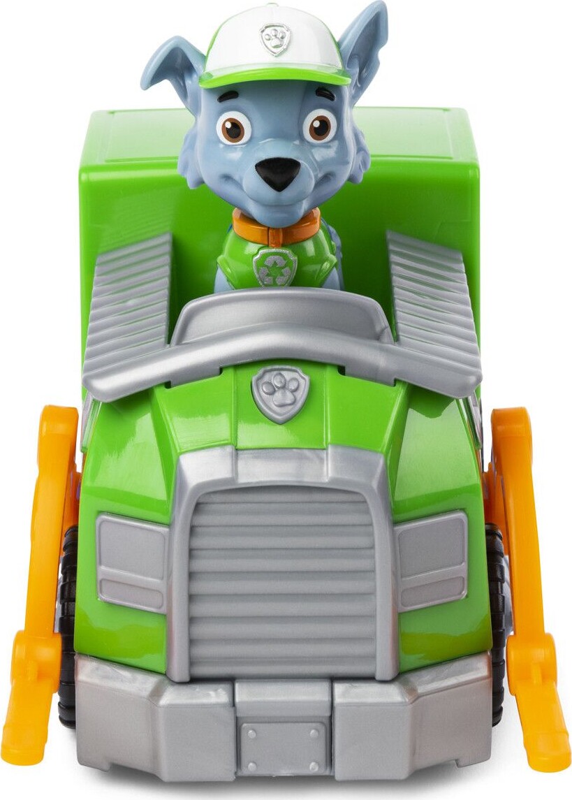 Paw Patrol - Basic Køretøj Med Rocky Figur - Recycle Truck