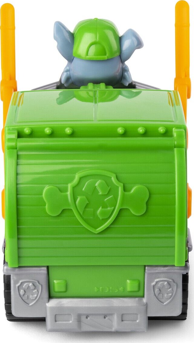 Paw Patrol - Basic Køretøj Med Rocky Figur - Recycle Truck