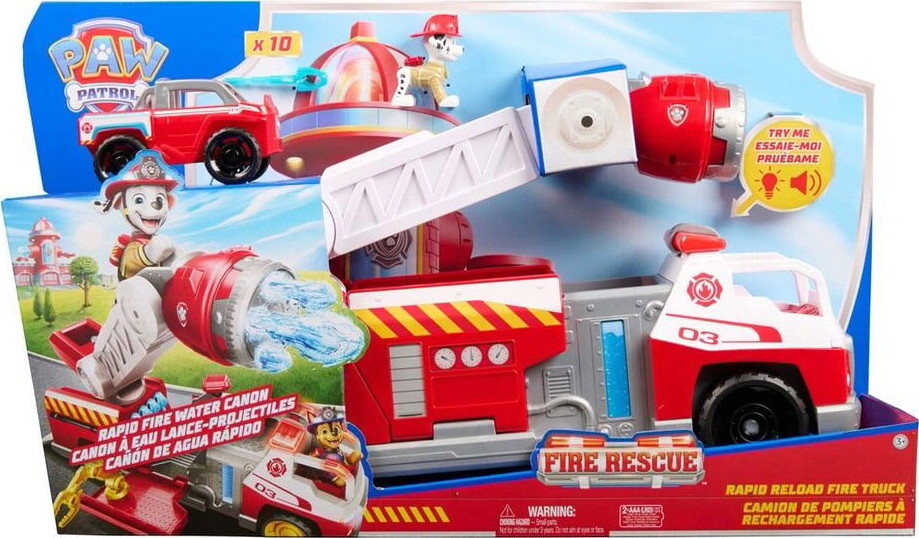 Paw Patrol - Fire Rescue Rapid Reload Fire Truck - Brandbil