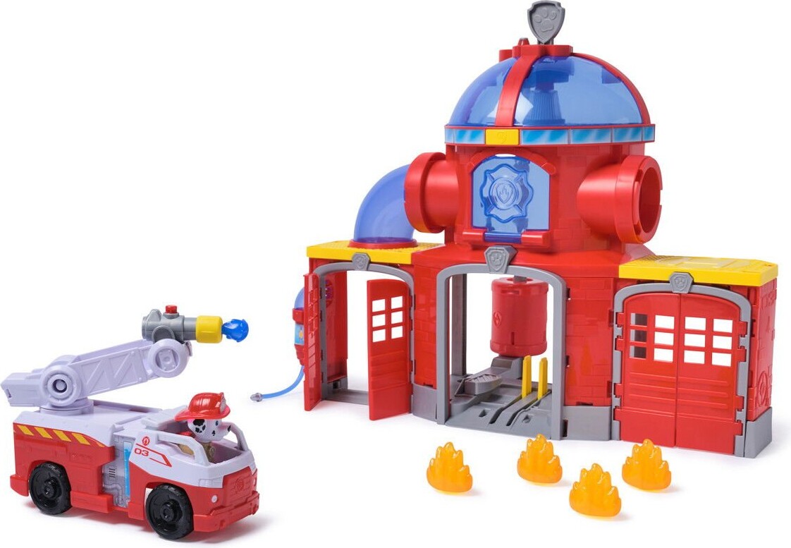Paw Patrol - Fire Rescue Command Center - Brandstation Legesæt