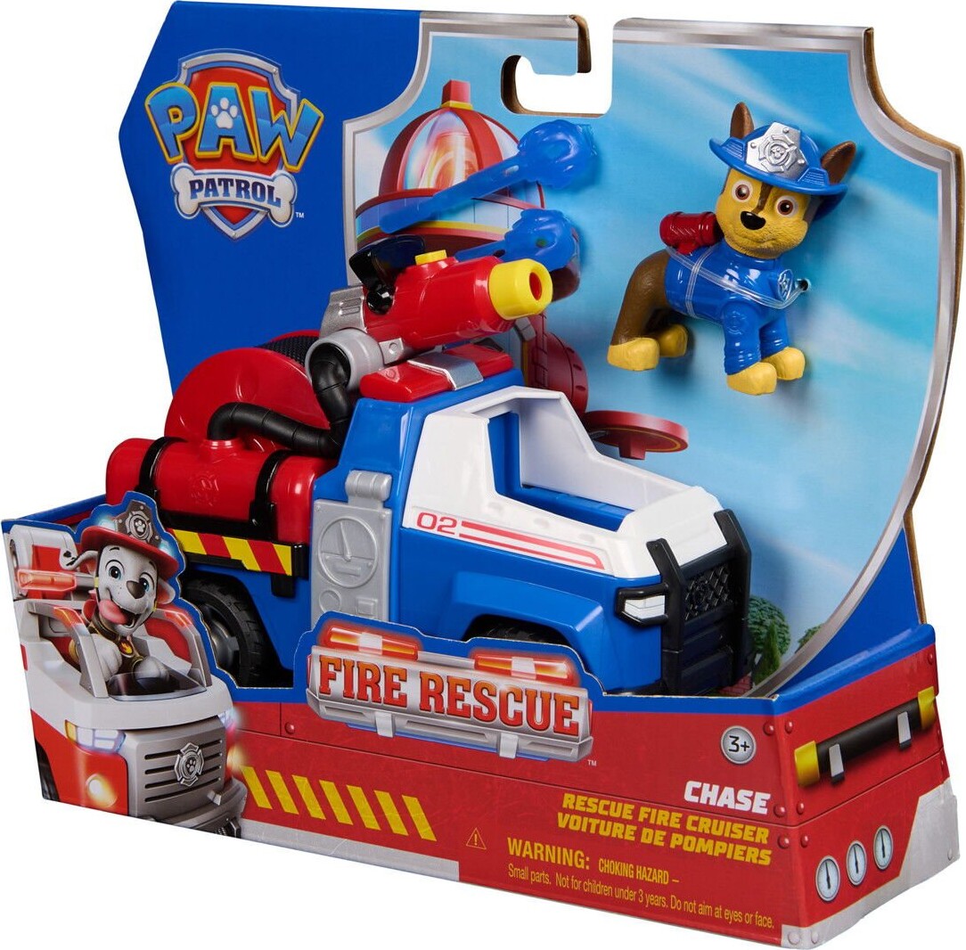 Paw Patrol - Fire Rescue Chase Rescue Fire Cruiser Legesæt