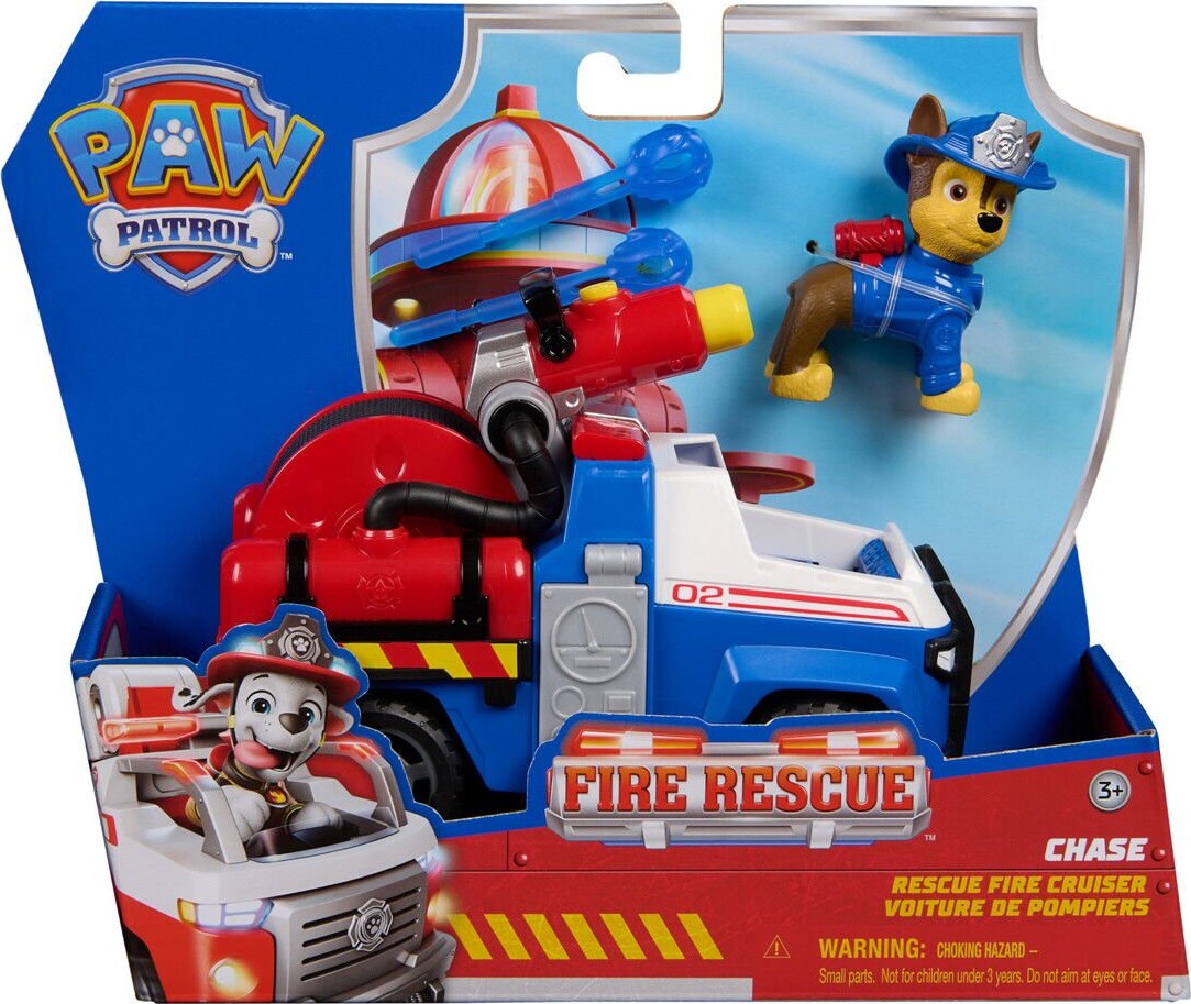 Paw Patrol - Fire Rescue Chase Rescue Fire Cruiser Legesæt