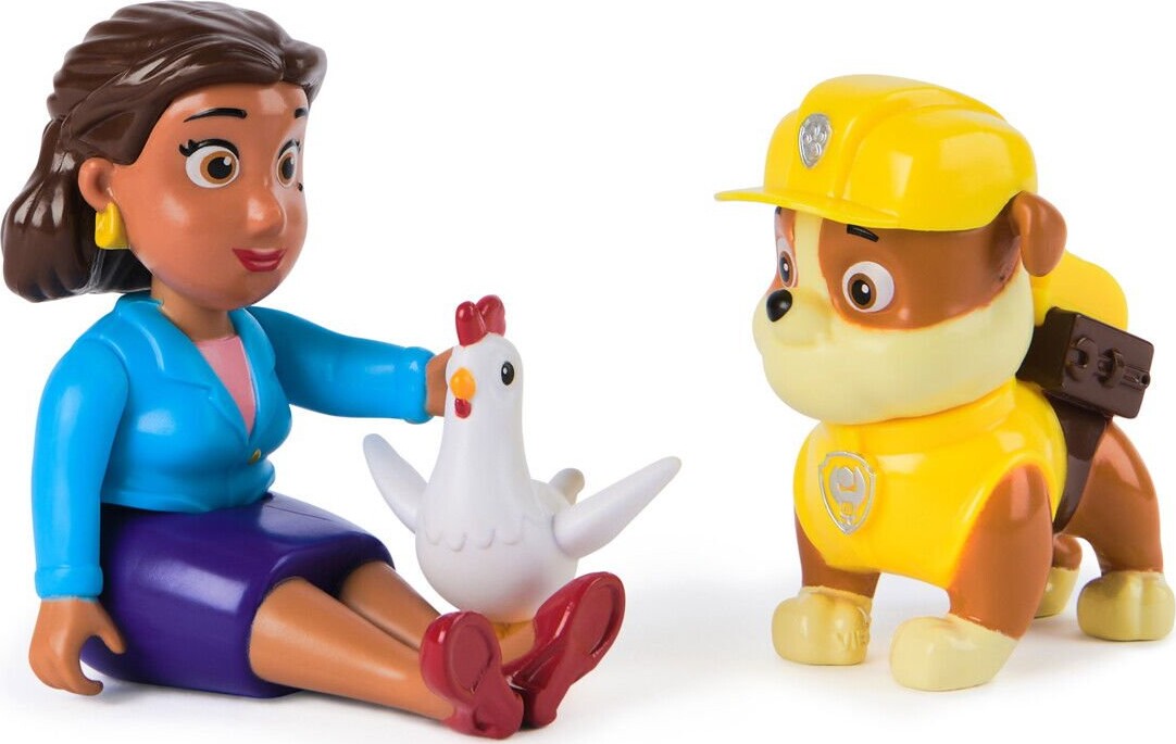 Paw Patrol - Rubbles Og Mayor Goodway - Figur Legesæt