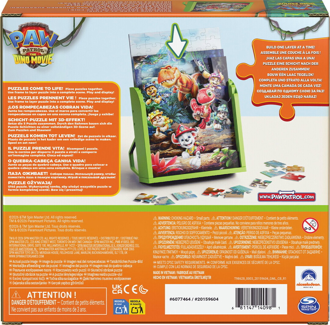 Paw Patrol Dino Puslespil - Play Display - Spin Master Games