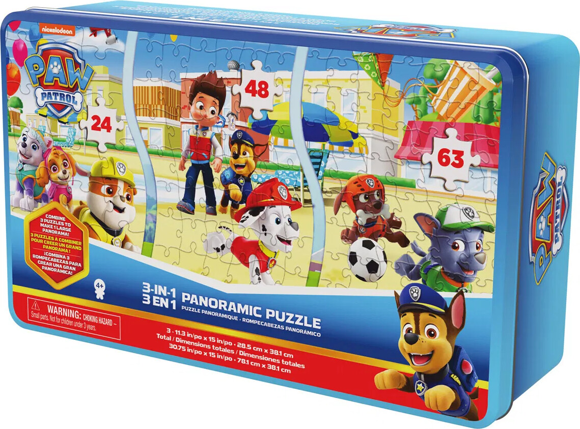 Paw Patrol - Panoramic Puzzle 3 In 1