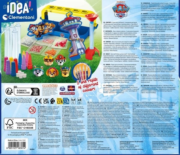 Idea Clementoni - Paw Patrol Pen Creator Studio - Diy Kuglepenne