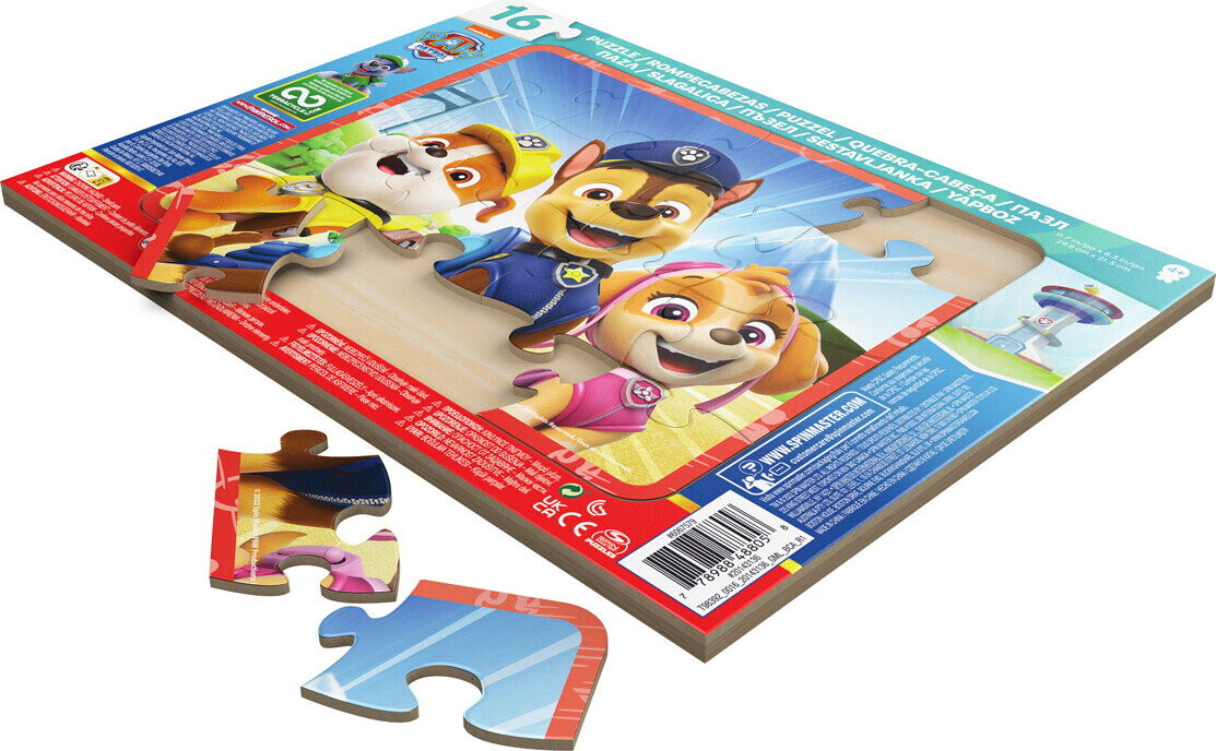 Paw Patrol Puslespil 16 Brikker Assorterede