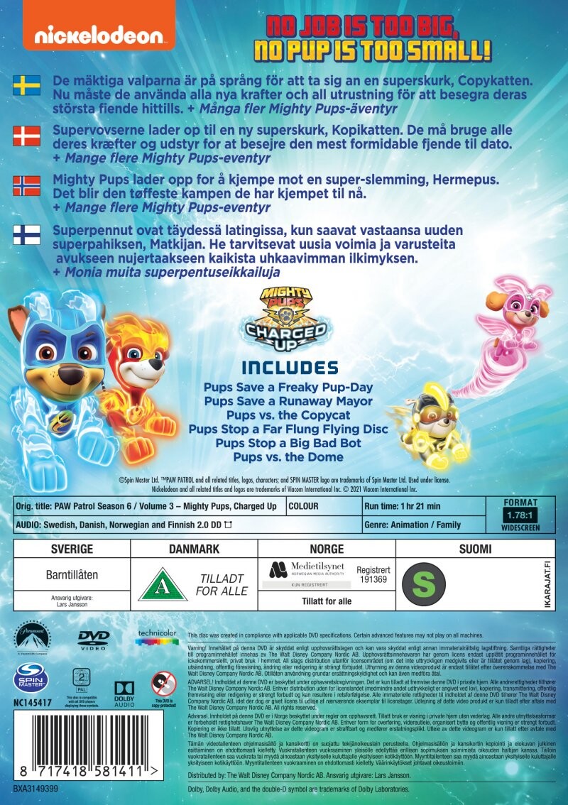 Paw Patrol - Sæson 6 Vol 3