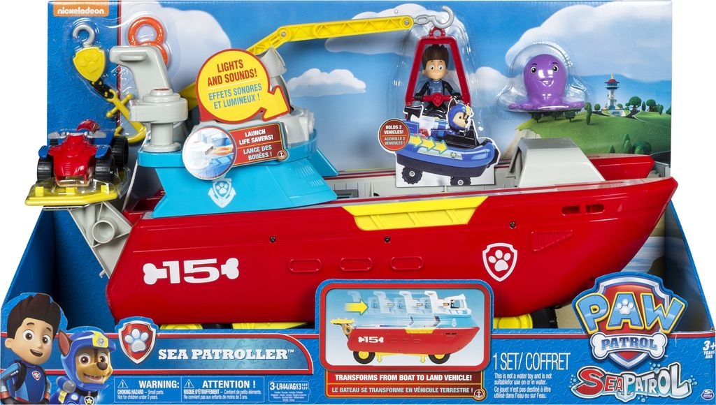 Paw Patrol Legesæt - Sea Patroller Søpatruljeskib - 6037846
