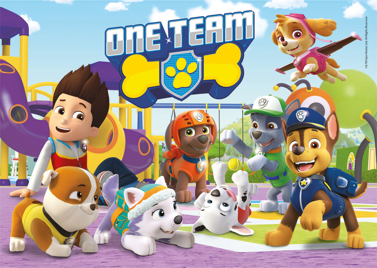 Paw Patrol Puslespil - Super Color - Clementoni - 2X20 Brikker