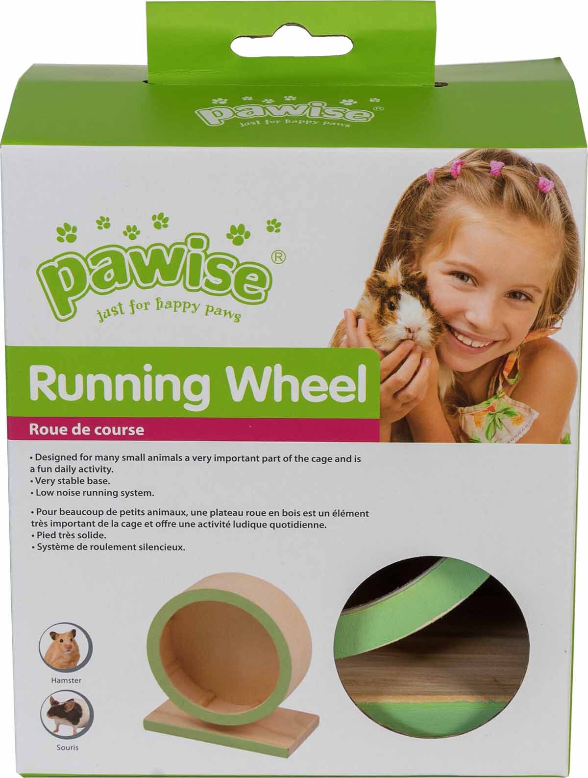 Hamsterhjul I Træ - Pawise - 15 Cm