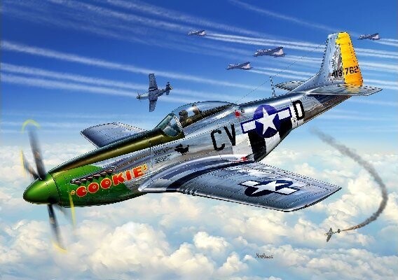 Revell - P-51D Mustang Modelfly Byggesæt - 1 72 - 64148
