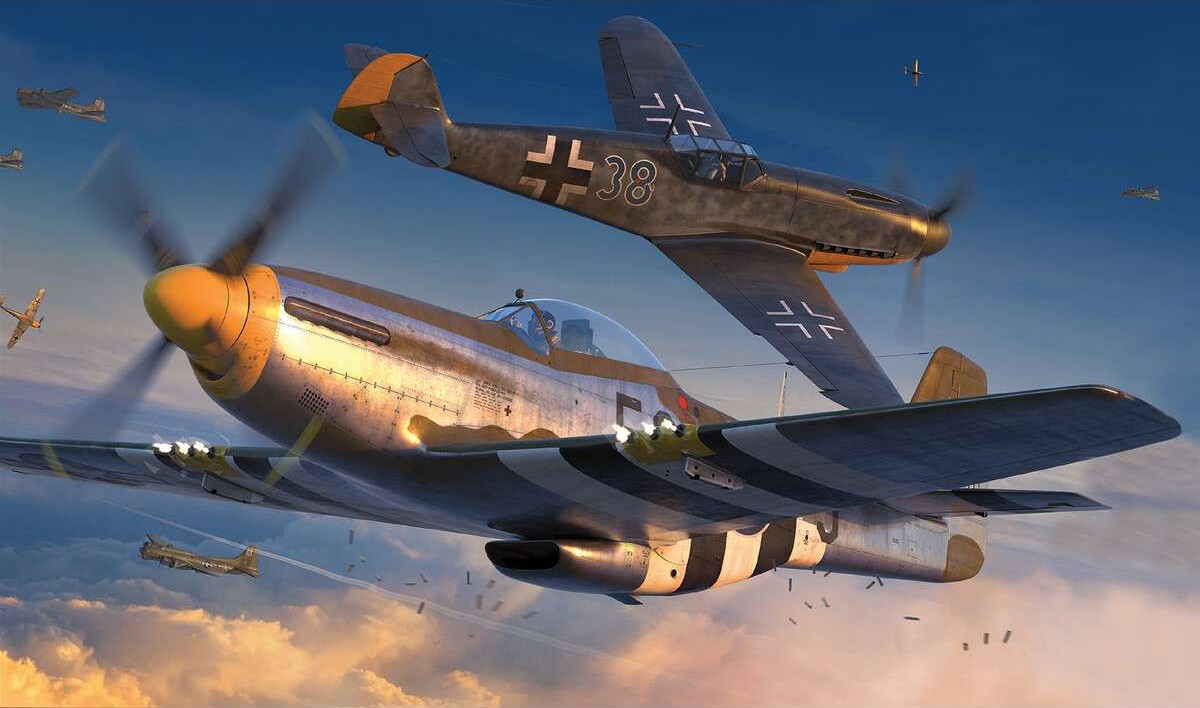 Airfix - P-51D Mustang Vs Messerschmitt Bf109F-4 - 1 72 - A50193