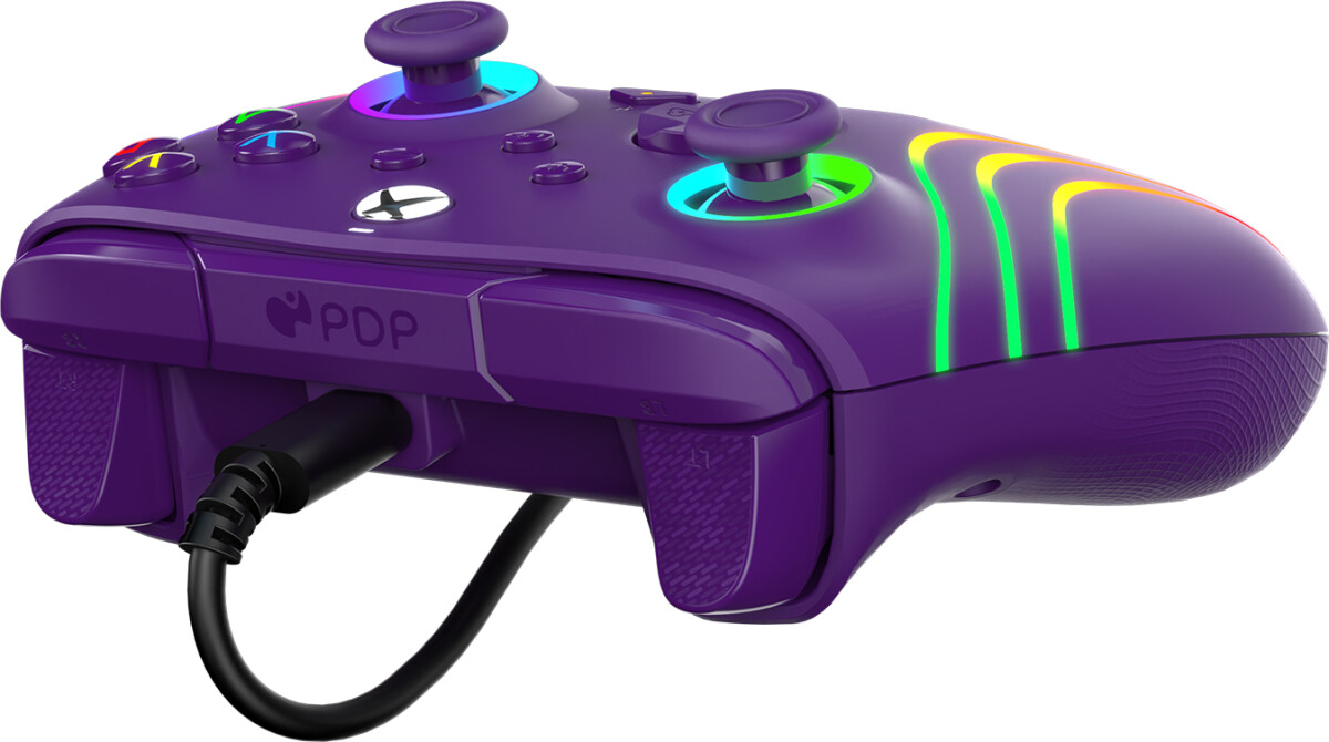 Pdp Afterglow Wave Wired Controller - Purple