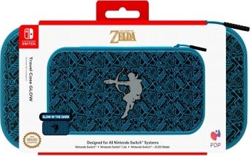 Pdp Deluxe Travel Glow Case Zelda Link Licensed Switch