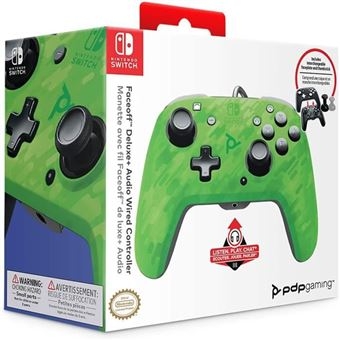 Pdp - Nintendo Switch Controller - Face-Off - Camo Grøn