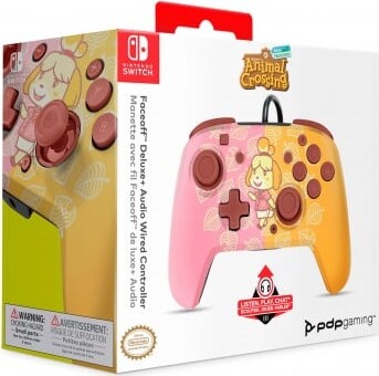 Pdp Faceoff Deluxe Audio Wired Controller Isabelle Licensed Switch
