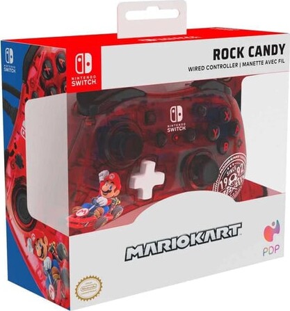 Pdp - Nintendo Switch Rock Candy Controller - Mario Kart - Rød