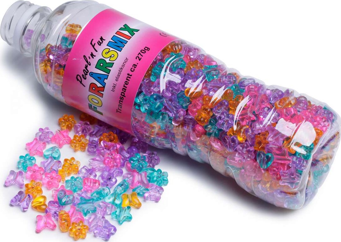 Pearl N Fun Perler - Forår - Transparent - 270 G