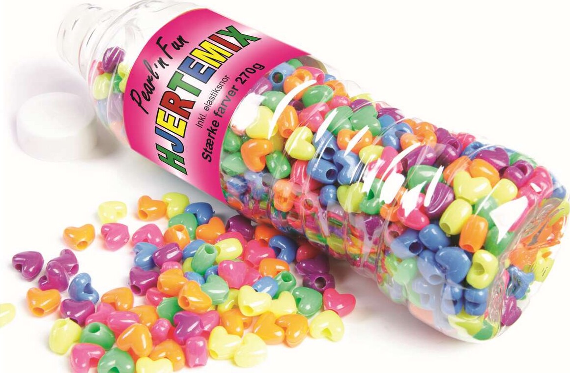 Pearl N Fun Perler - Hjerter - 270 G