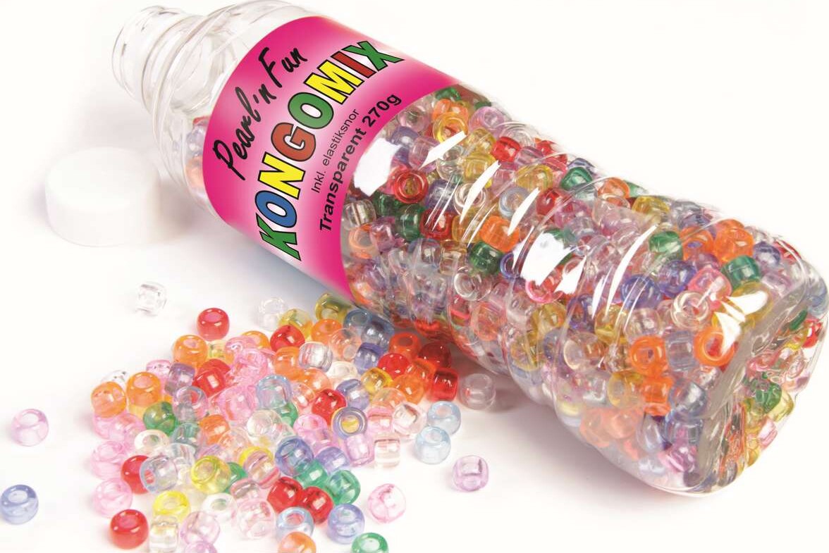 Pearl N Fun Perler - Kongo Mix - Transparent - 270 G