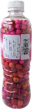 Pearl N Fun Perler - Træperlemix - Pink Rød Og Orange 190 G