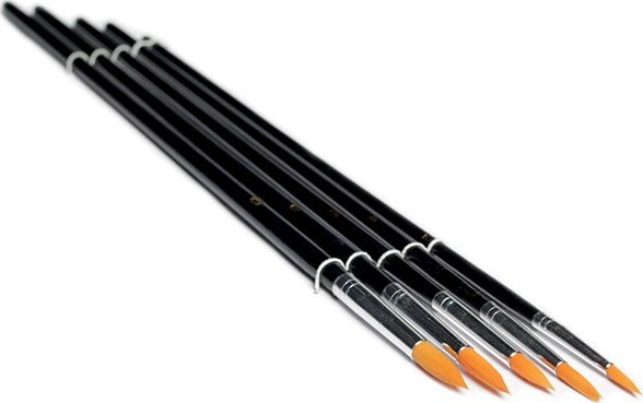 Penselsæt 5Stk Syntetisk Rund Børste - Elegance - Artino