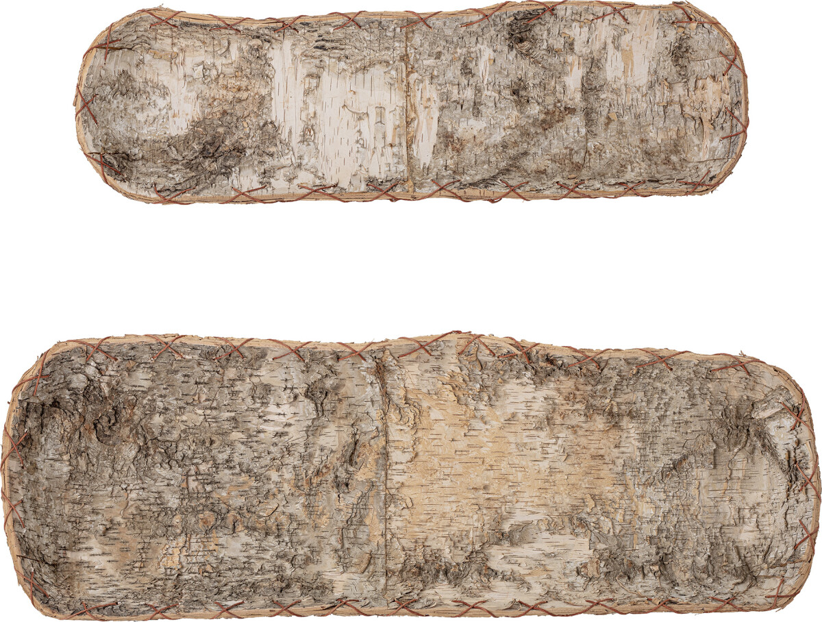 Bloomingville - Pepe Dekorationsbakke - Brun - Birk - 2 Stk