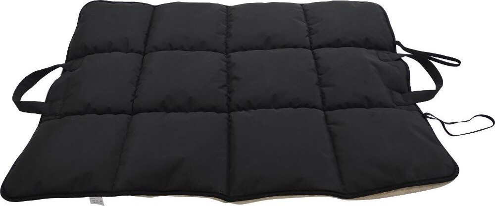 Peppy Buddies - Foldbar Madras Sort Og Beige Fleece 90X66Cm