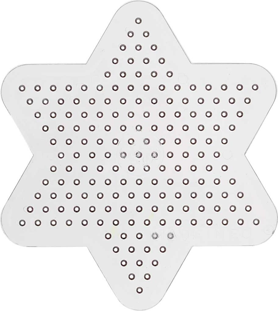 Perleplade - Lille Stjerne - Medium - Ø 10 Cm - 10 Stk
