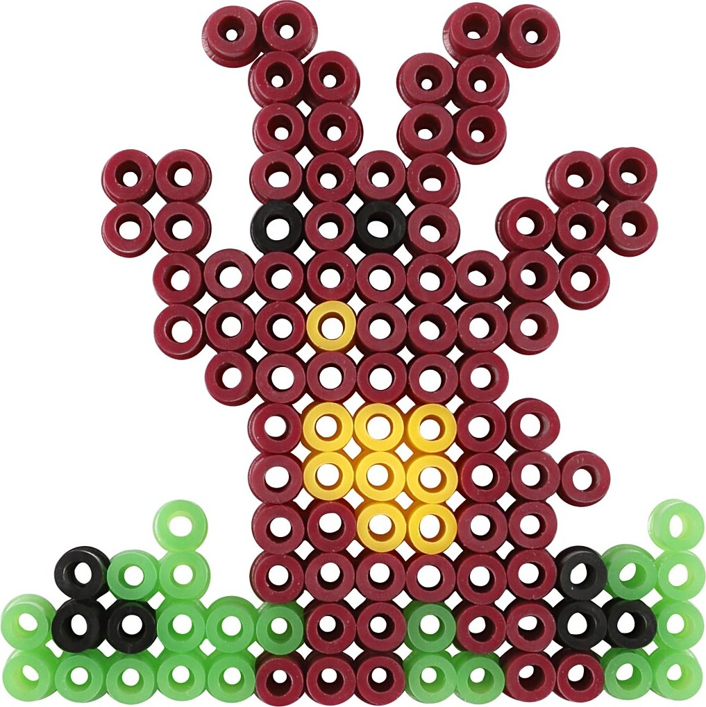 Perleplade - Oval Hjerte Hexagon Cirkel Firkant Stjerne - 6 Stk