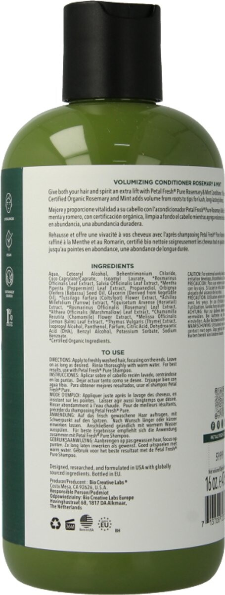 Petal Fresh - Pure Rosemary Mint Conditioner 475 Ml