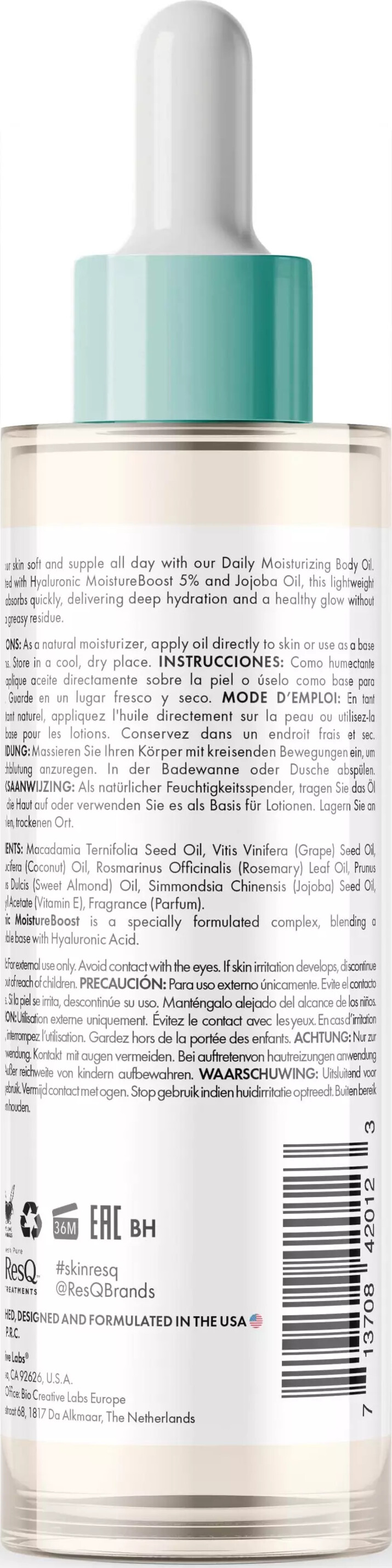 Petal Fresh - Skin Resq Daily Moisturizing Body Oil - 236 Ml