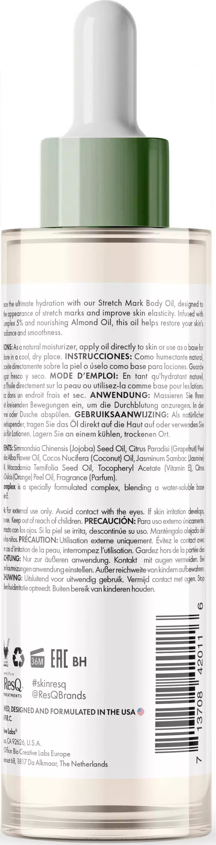 Petal Fresh - Stretch Mark Body Oil - 236 Ml