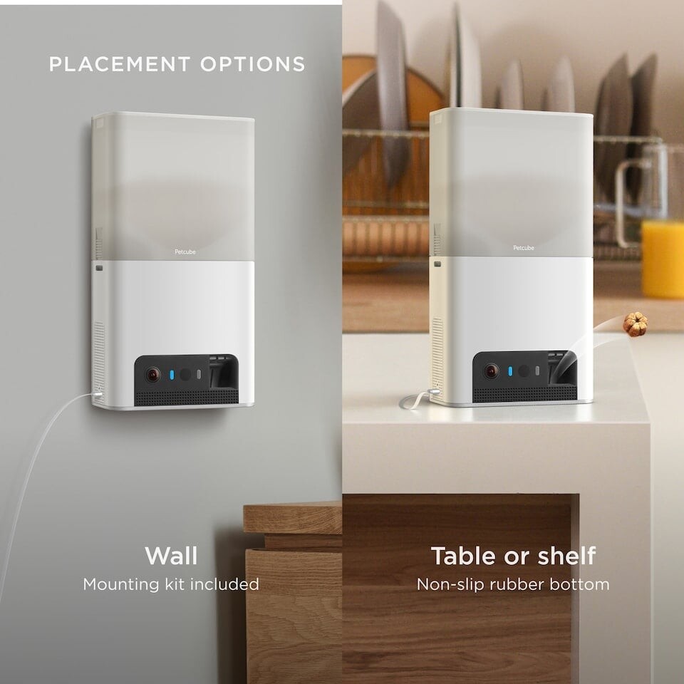 Petcube- Bites 2 Lite Interaktivt Wifi Kamera Med App Styring Og Godbid